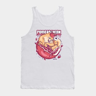 Pomeranian pomegranate pun Pomegranian Tank Top